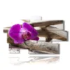 quadri moderni con orchidee effetto zen - version: 9 pannelli 182x107cm
