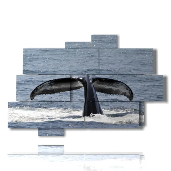 Buy Modern Paintings and Painted Prints Featuring Whale Tail Subjects | Designer Furniture
