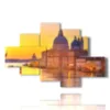 famous paintings in venice in the sunset - version: 6 pannelli 146x94cm
