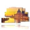 beruehmte bilder in venedig im sonnenuntergang - version: 9 pannelli 173x103cm