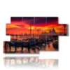 pittore quadro venezia rossa di sera - version: 7 pannelli 157x90cm