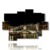 painting with photos venice at night - version: 9 pannelli 164x114cm