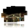 tableau avec photos de venise la nuit - version: 9 pannelli 171x108cm