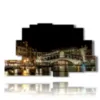 painting with photos venice at night - version: 9 pannelli 173x103cm