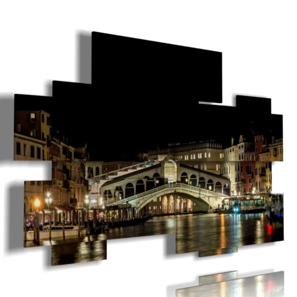 cuadro de Venecia de noche