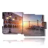 famous paintings of venice in the square - version: 10 pannelli 183x100cm
