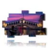 bild mit foto stadtzentrum venedig bei nacht - version: 11 pannelli 182x115cm