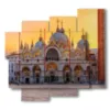 cuadros venecia piazza san marco al atardecer - version: 5 pannelli 106x98cm