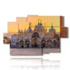 cuadros venecia piazza san marco al atardecer - version: 9 pannelli 171x108cm