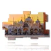 tableaux venise piazza san marco au coucher du soleil - version: 11 pannelli 182x115cm