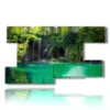 surrounded by greenery for the paintings at plitvice lake in croatia - version: 9 pannelli 177x101cm