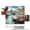 tableau avec photos a venise - version: 5 pannelli 128x85cm