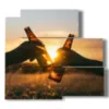 quadri birra al tramonto - version: 5 pannelli 102x93cm