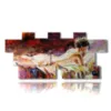 paintings with back women in a painting bed - version: 12 pannelli 232x106cm