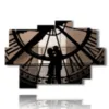 amore quadri nel tempo - version: 9 pannelli 164x114cm