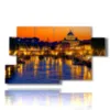 images roma la nuit sur le dome de saint pierre - version: 7 pannelli 157x90cm