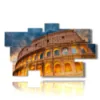 images colosseum at night in all its magnificence - version: 9 pannelli 182x107cm