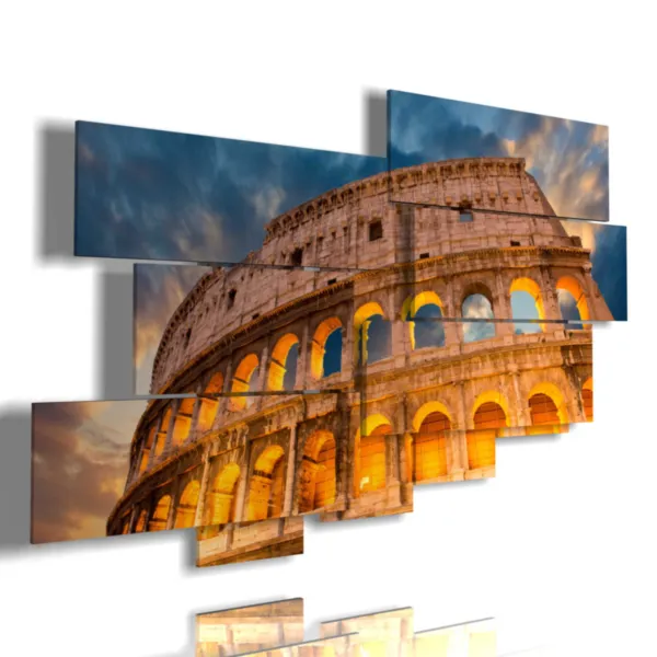 Images of the Colosseum at night in all its magnificence.