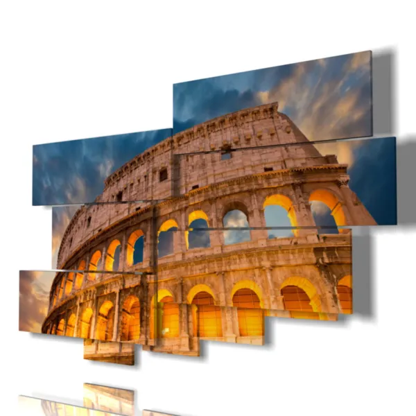 foto colosseo di notte