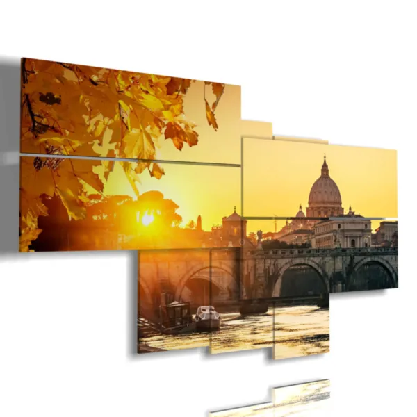 Foto von Rom bei Nacht aus der Ferne