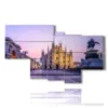 bilder in relief mailand und der dom - version: 7 pannelli 171x102cm
