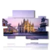 quadri in rilievo milano e il duomo - version: 10 pannelli 176x115cm