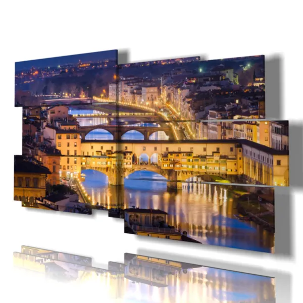 Foto von Florenz bei Nacht