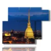 tableaux turin de nuit - version: 6 pannelli 122x96cm
