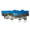 quadro con poster citta italiane amalfi - version: 19 pannelli 306x116cm