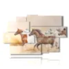 paintings horses in the sandstorm - version: 9 pannelli 171x108cm