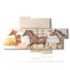 paintings horses in the sandstorm - version: 8 pannelli 184x107cm