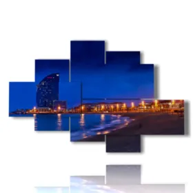 Foto Barcelona bei Nacht