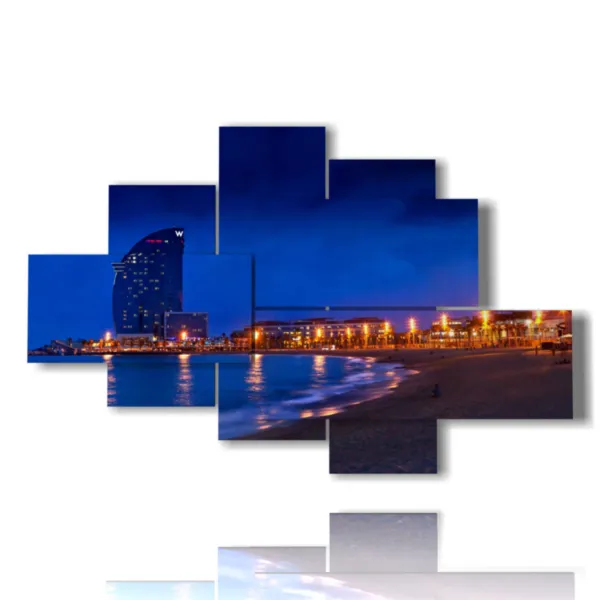 photo de Barcelone la nuit