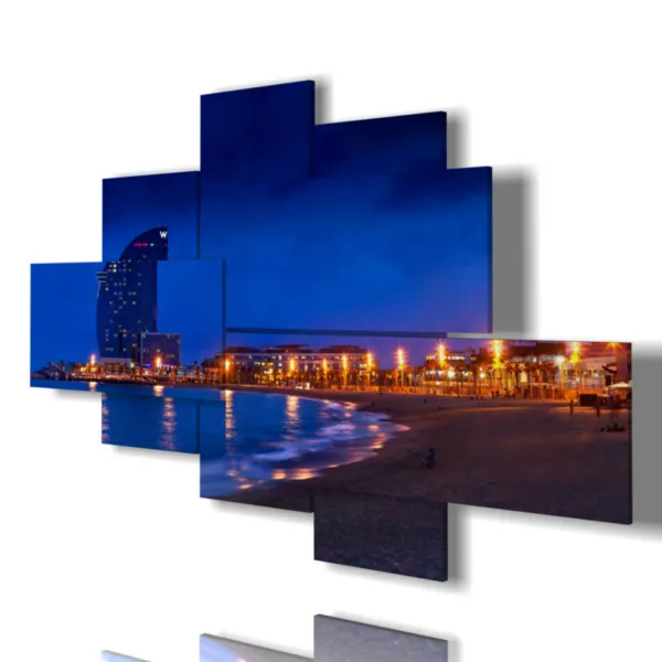 Impression nocturne de Barcelone