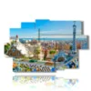 paintings with photos parc guell barcelona - version: 9 pannelli 171x108cm