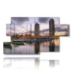 painting with photos of barcelona spain - version: 7 pannelli 157x90cm