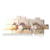 paintings horses in the sandstorm - version: 17 pannelli 282x112cm
