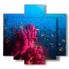 bilder bilder mit fischen im mittelmeer - version: 5 pannelli 89x85cm