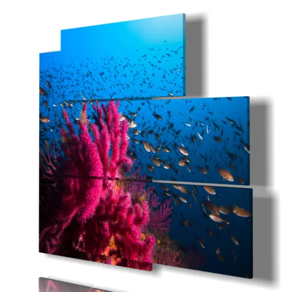 tableaux avec des poissons