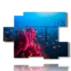 images paintings with fish in the mediterranean - version: 6 pannelli 129x94cm