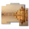 cuadros con fotos parlamento budapest - version: 5 pannelli 89x77cm