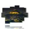 athens city photo at night - version: 9 pannelli 164x114cm