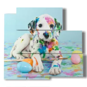 tableaux représentant des chiens