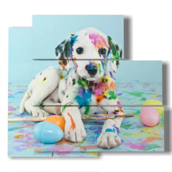 tableaux représentant des chiens