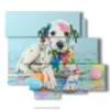 cuadros de perros en un mundo de colores - version: 6 pannelli 113x99cm
