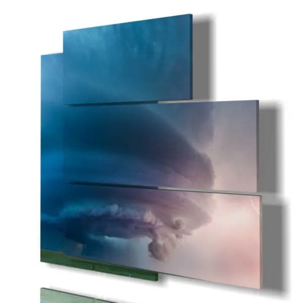 immagine di fulmine tornado stampe design moderne foto  3d Duudaart