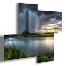 quadro temporale in arrivo stampe design moderne foto  3d Duudaart