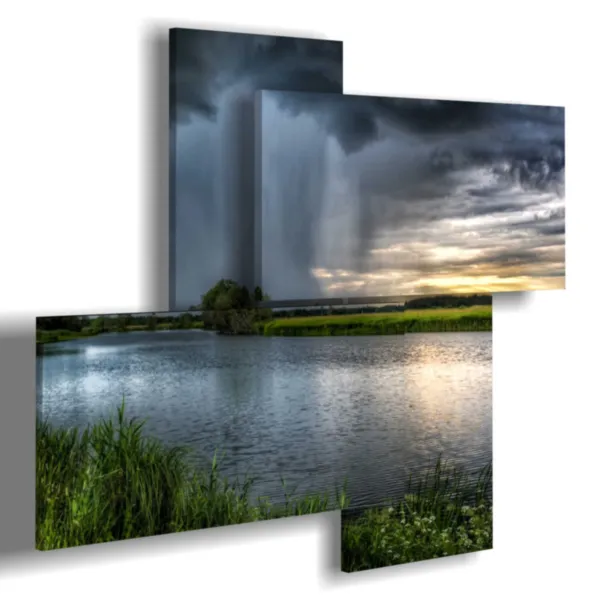 quadro temporale in arrivo stampe design moderne foto  3d Duudaart