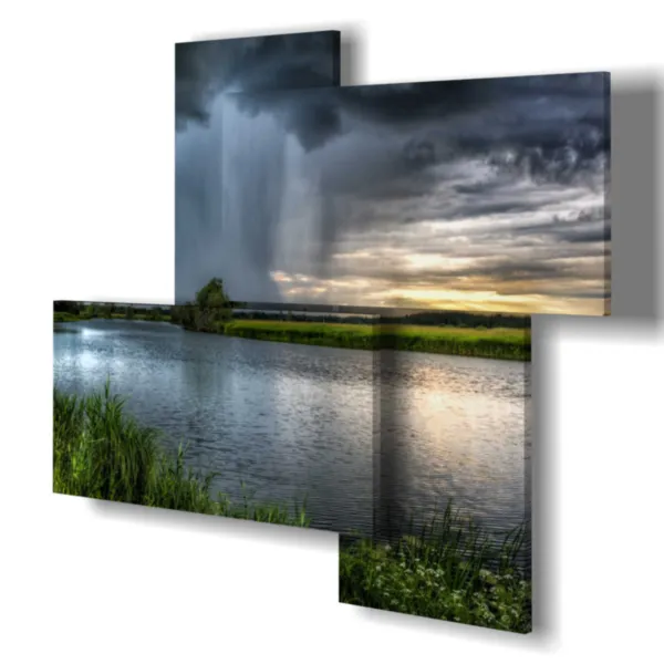 quadro temporale in arrivo stampe design moderne foto  3d Duudaart