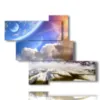 picture fantasy earth and sky - version: 5 pannelli 135x104cm